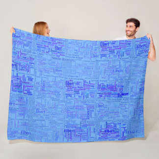 Colorado Fourteeners Fleece Deken