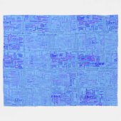 Colorado Fourteeners Fleece Deken (Voorkant (Horizontaal))