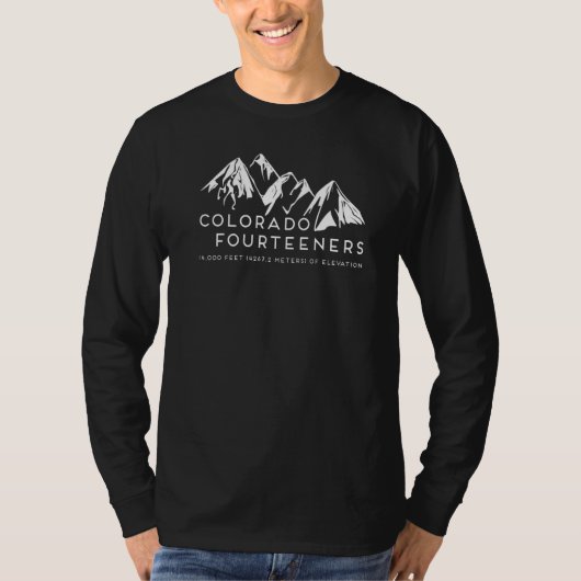 Colorado Fourteeners Rocky Mountain State Hiker Tr T-shirt (Voorkant)