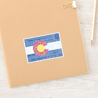 Colorado Fourteeners Staat Vlag 14ers Sticker