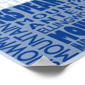 Colorado Fourteeners State Flag 14 ers Poster (Hoek)