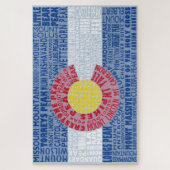 Colorado Fourteeners State Flag 14 ers Puzzle Legpuzzel (Verticaal)