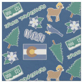 Colorado Fun Pattern Stof (Close Up)
