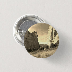 Colorado Garden of the Gods Rode Kliffen Speld Ronde Button 3,2 Cm