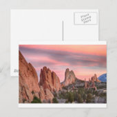 Colorado Garden of the Gods Sunset View Briefkaart (Voorkant / Achterkant)