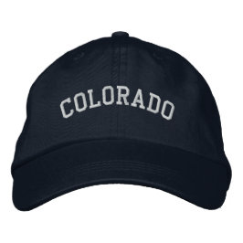 Colorado geborduurd verstelbaar Pet Navy