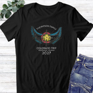 Colorado gezinsreis 2027 bijpassende groep Tri-Blend shirt