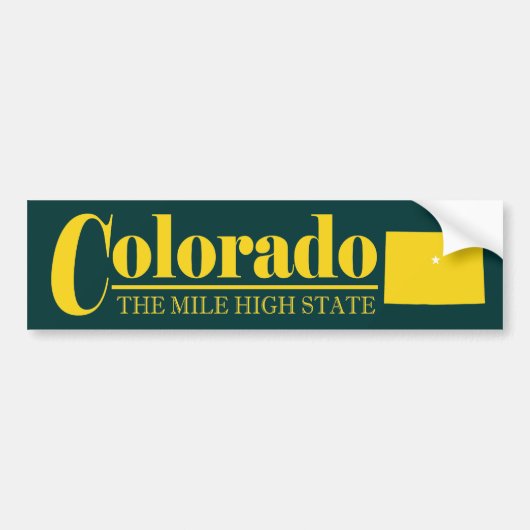 Colorado Gold Bumpersticker (Voorkant)