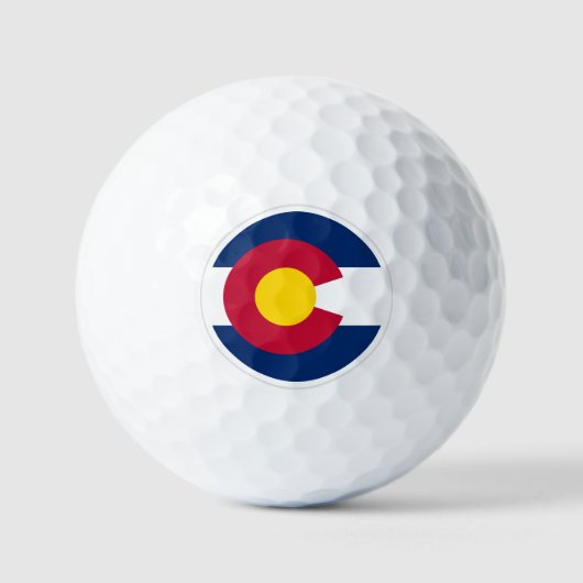 Colorado Golf Balls, staatsvlag/patriotten Golfballen (Voorkant)