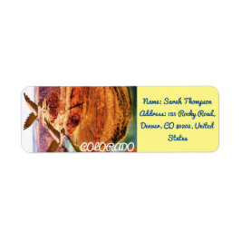 Colorado Grand Canyon Eagle Retouradres Label