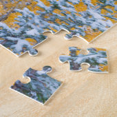 Colorado, Grand Mesa. Vroege sneeuwval in het bos Legpuzzel (Zijkant)