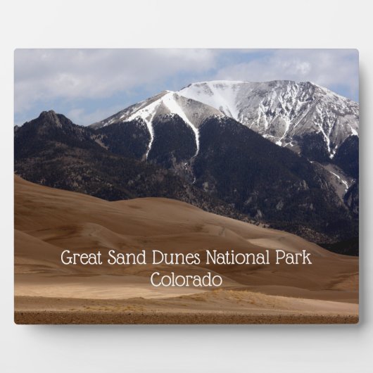 Colorado Great Sand Dunes National Park Souvenir P Fotoplaat (Voorkant)