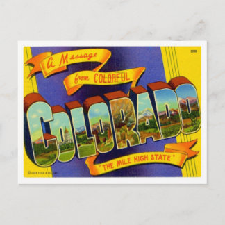 Colorado Greetings uit de Verenigde Staten Briefkaart