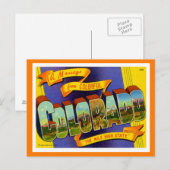 Colorado Greetings uit de Verenigde Staten Briefkaart (Voorkant / Achterkant)