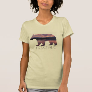 Colorado Grizzly Beer   Sunset   Shirt voor vrouwe