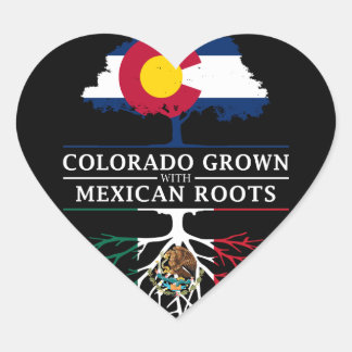 Colorado groeit met Mexicaanse rots Mexico Design Hart Sticker