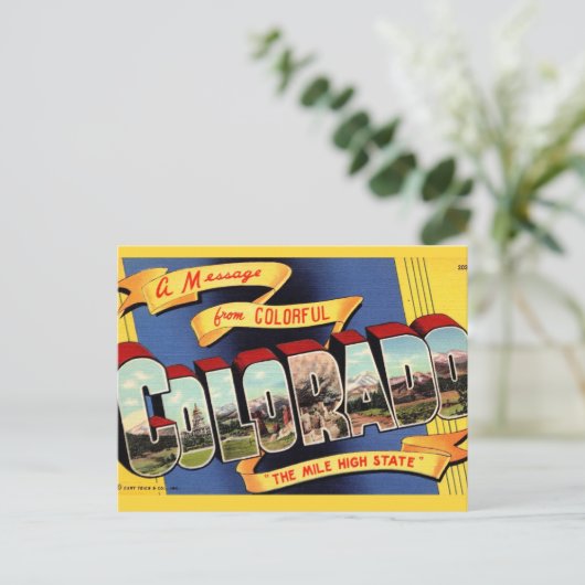  colorado groet briefkaart (Staand voorkant)