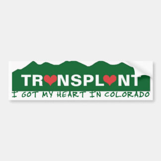 Colorado Heart Transplant Bumpersticker
