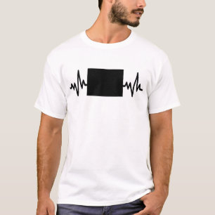 Colorado heartbeat design unisex t-shirt