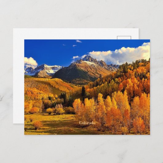 Colorado herfst briefkaart (Voorkant / Achterkant)