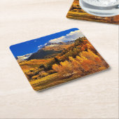 Colorado herfst kartonnen onderzetters (Schuin)