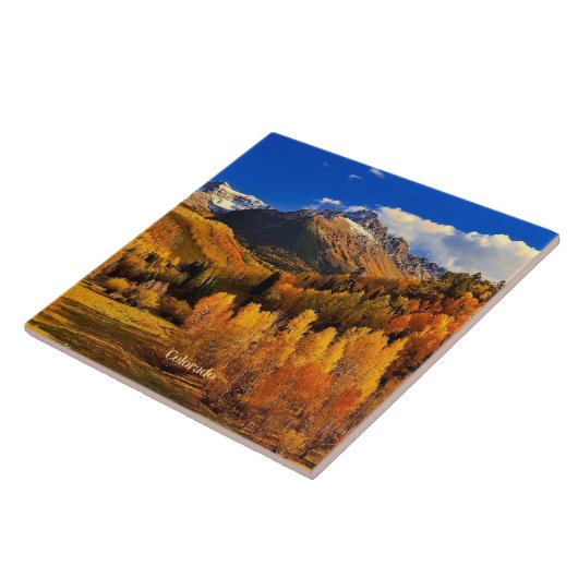 Colorado herfst tegeltje (Zijkant)