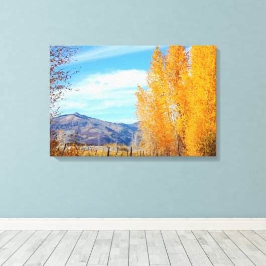 Colorado Herfst Vista Wrapped Canvas (Insitu (Houten vloer))