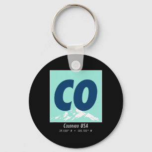 Colorado Hiking And Skiing Co Vintage Bergsport Sleutelhanger