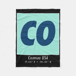Colorado Hiking And Skiing Co Vintage Mountain Spo Fleece Deken