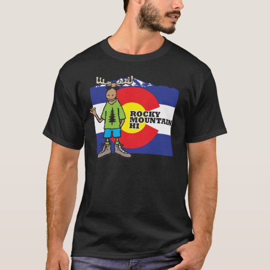Colorado Hiking Moose T-shirt (Voorkant)