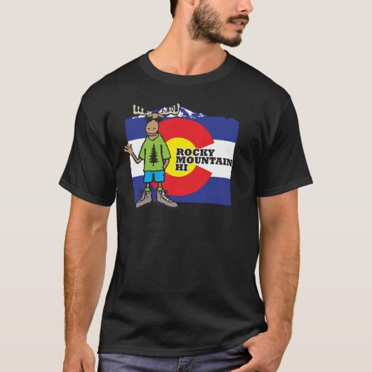 Colorado Hiking Moose T-shirt (Voorkant)