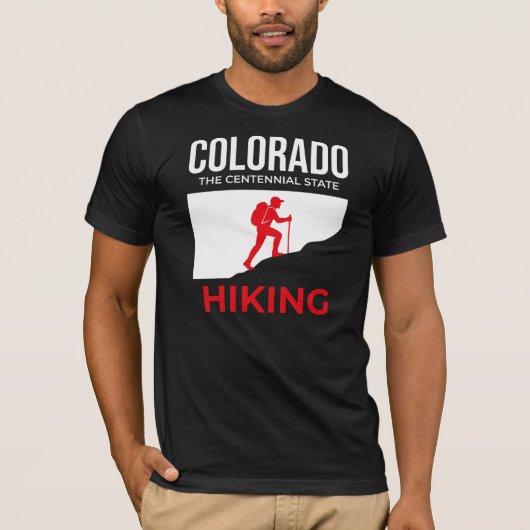 Colorado Hiking – The Centennial Spirit T-shirt (Voorkant)