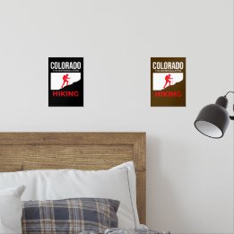 Colorado Hiking – The Centennial State Adventure Muurkunst Sets