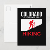 Colorado Hiking – The Centennial State USA Briefkaart (Voorkant / Achterkant)