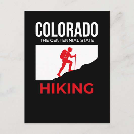 Colorado Hiking – The Centennial State USA Briefkaart (Voorkant)