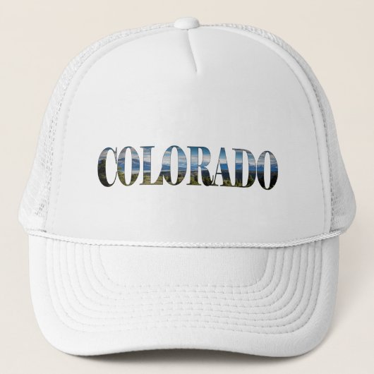 Colorado Hoed Colorado berg tekst Trucker Pet (Voorkant)