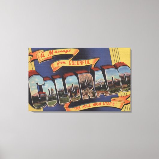 Colorado (Hoge Staat Mile) Canvas Afdruk (Voorkant)