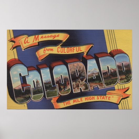Colorado (Hoge Staat Mile) Poster (Voorkant)