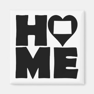 Colorado Home Heart State Fridge Magnet