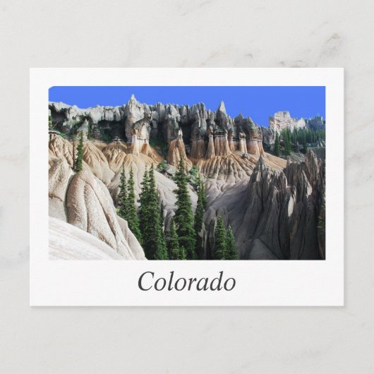 colorado hoodoos briefkaart (Voorkant)