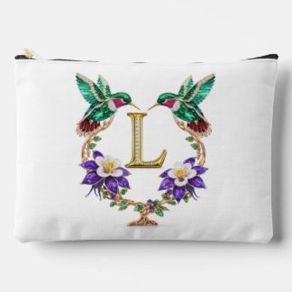 Colorado Hummingbird & Columbine Letter L Wedding Etui