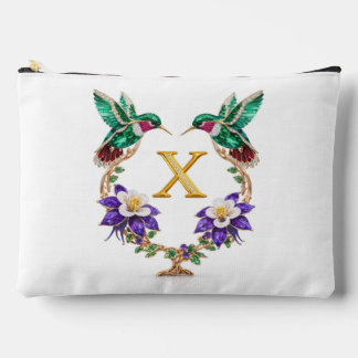 Colorado Hummingbird & Columbine Letter X Wedding Etui