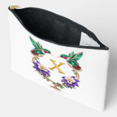 Colorado Hummingbird & Columbine Letter X Wedding  Etui (Open)
