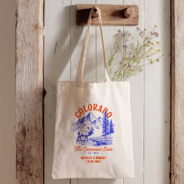 Colorado huwelijks welkomstcadeau bruidsmeisje, ga tote bag