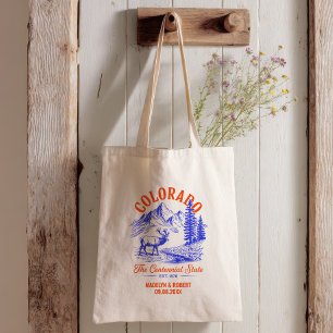 Colorado huwelijks welkomstcadeau bruidsmeisje, ga tote bag