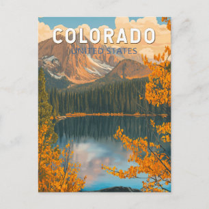 Colorado Illustratie Reis Kunst Vintage Briefkaart