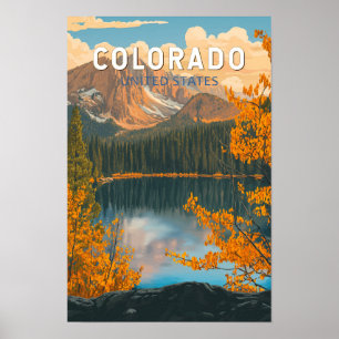 Colorado Illustratie Reis Kunst Vintage Poster