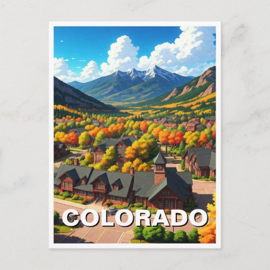 Colorado in de herfst briefkaart (Voorkant)