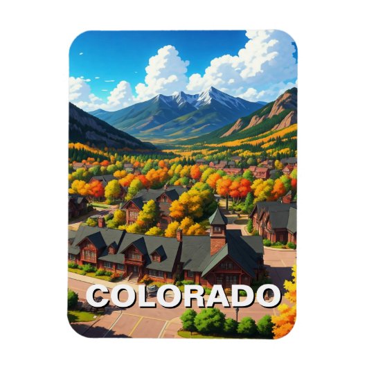 Colorado in de herfst magneet (Verticaal)