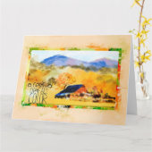 Colorado in de herfst wenskaart kaart (Gele Bloem)